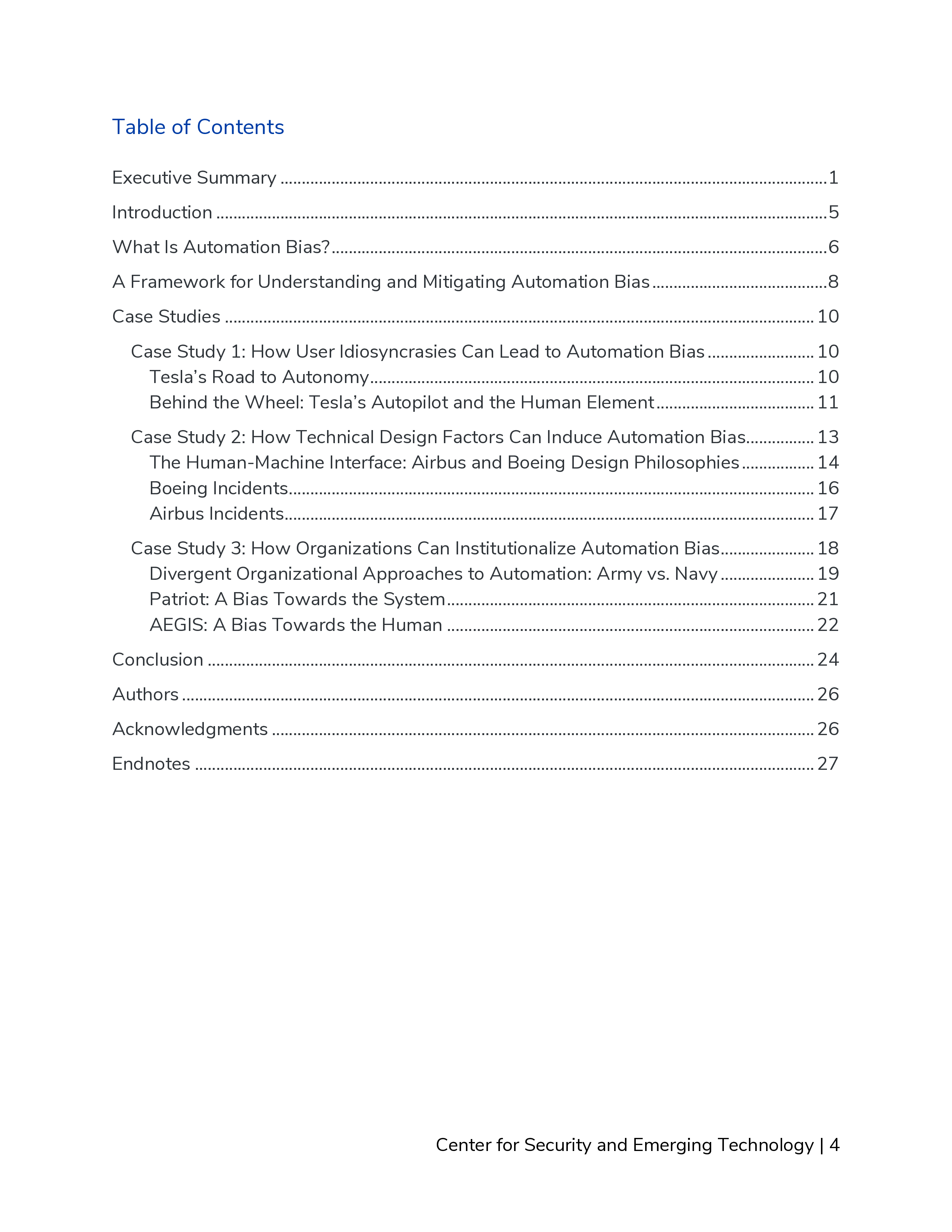 美国安全与新兴技术中心2024人工智能安全与自动化偏见人机交互的风险研究报告英文版34页